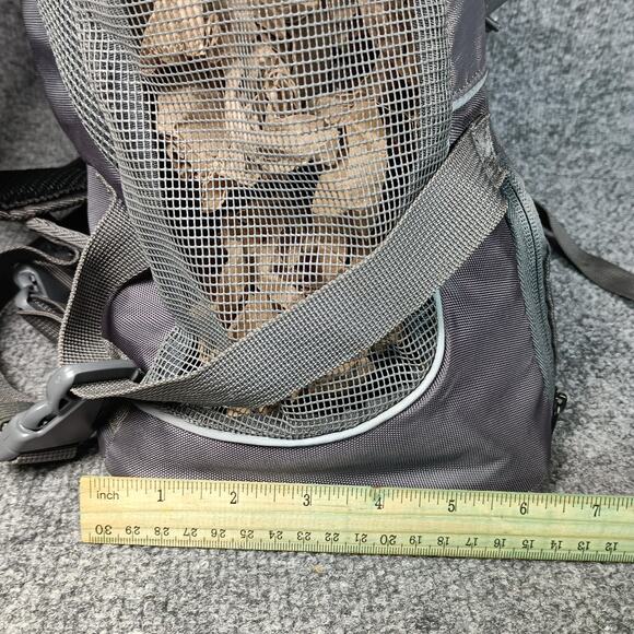 Outward Hound Pet Carrier Backpack S/M Gray Mesh Ventilated Front Pouch Dog Cat - Picture 5 of 8